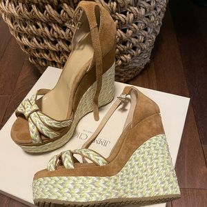 Jimmy Choo suede wedges sandal
